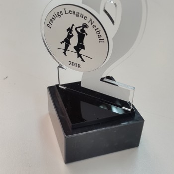 Clear acrylic with engraving